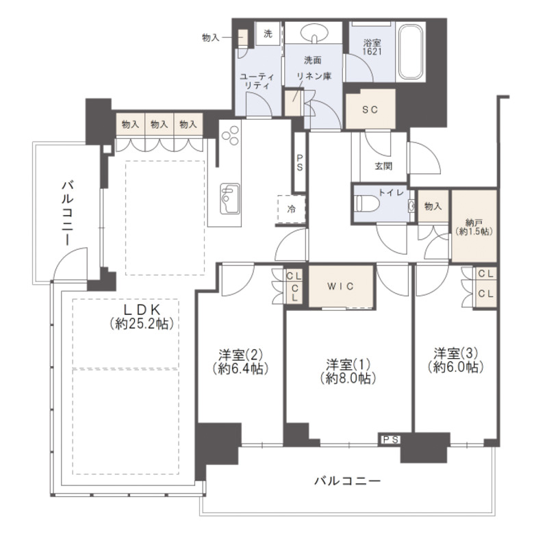 グランドメゾン新梅田タワーザクラブレジデンス 間取り図